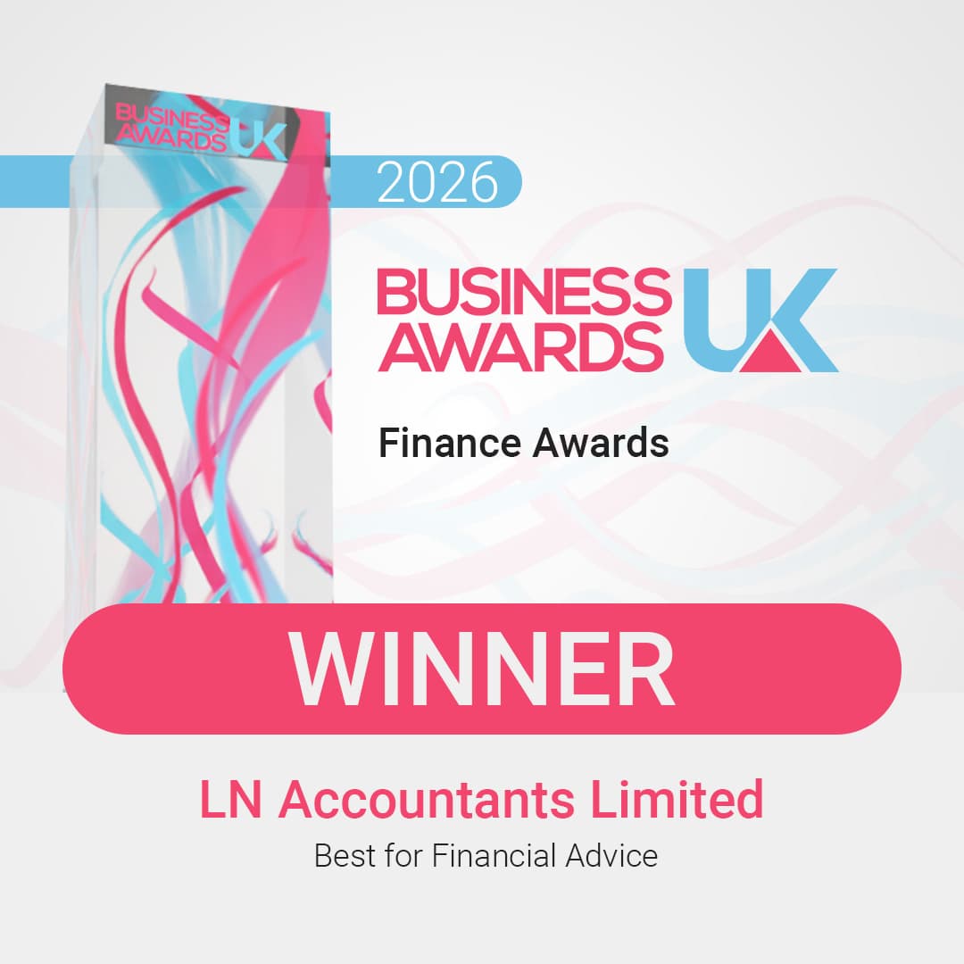 Business Awards UK 2026 Finance Awards: Winner, LN Accountants Limited, Best for Financial Advice